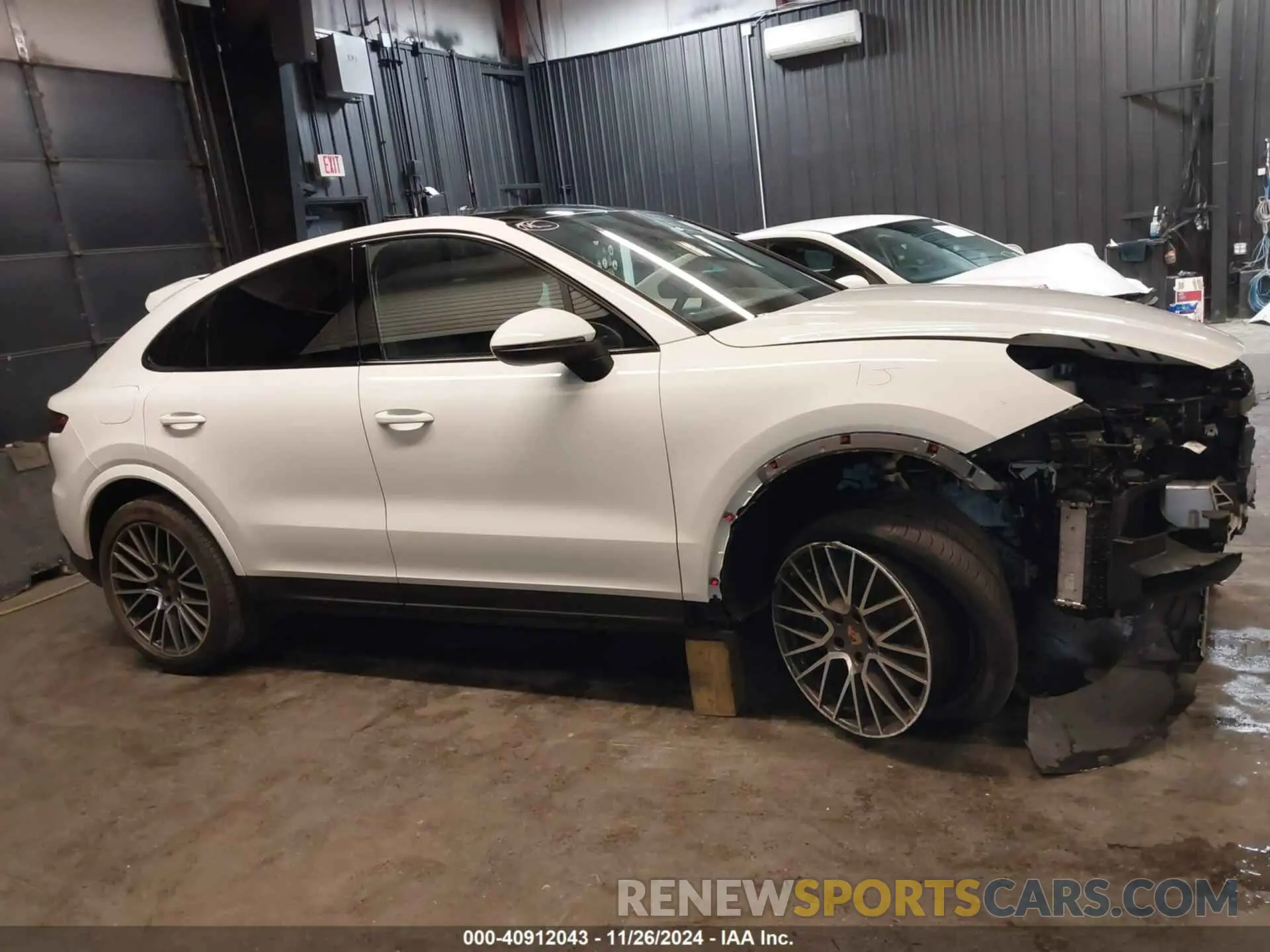 14 fotografías del automóvil dañado WP1BA2AY7MDA42071 PORSCHE CAYENNE COUPE 2021