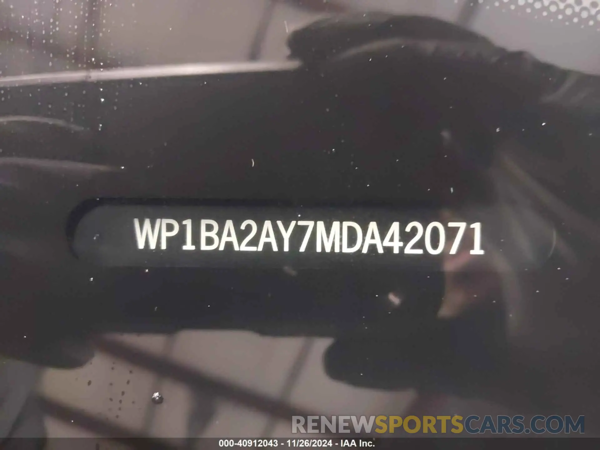 18 fotografías del automóvil dañado WP1BA2AY7MDA42071 PORSCHE CAYENNE COUPE 2021
