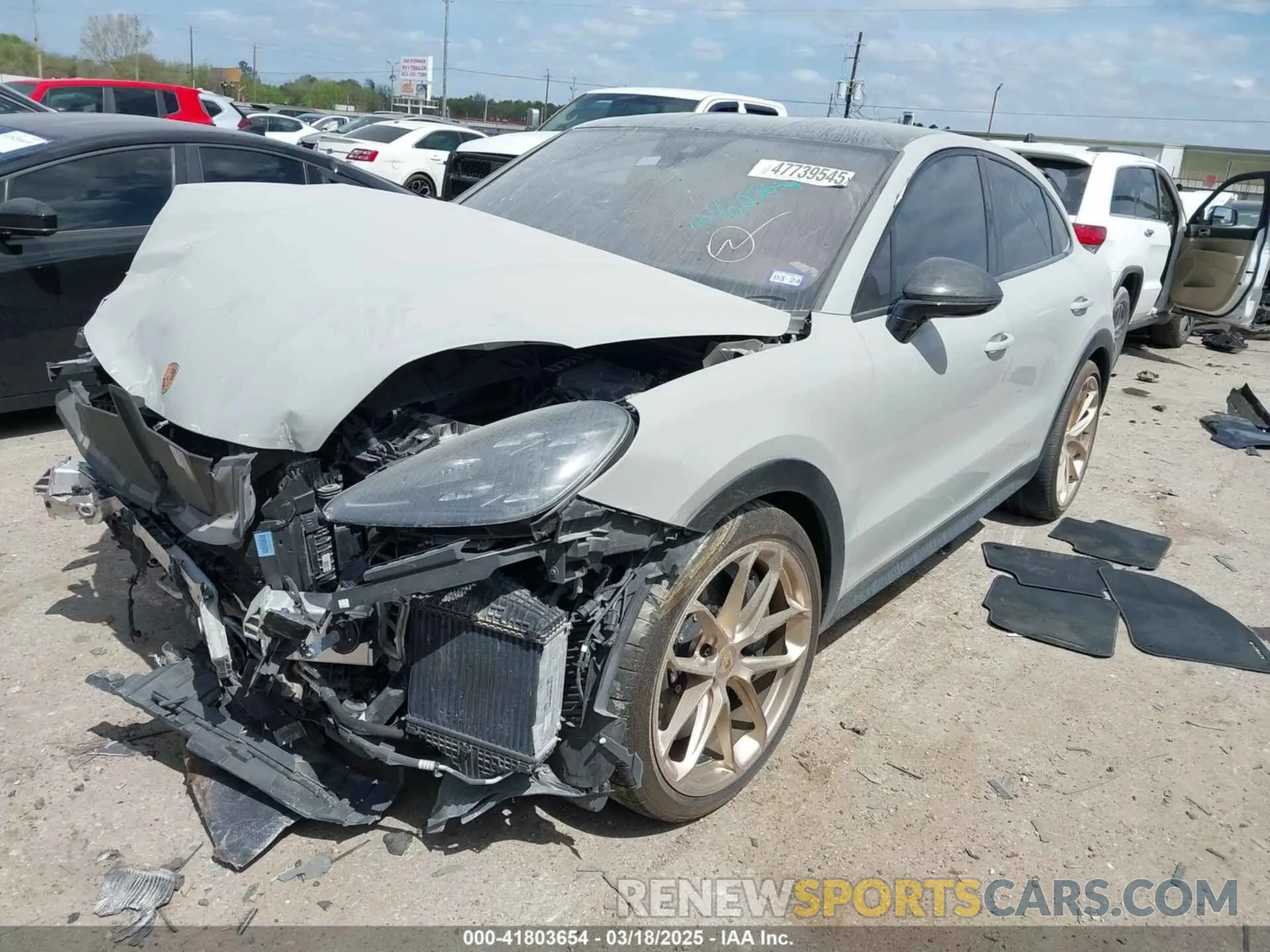 6 fotografías del automóvil dañado WP1BK2AY4NDA60106 PORSCHE CAYENNE COUPE 2022
