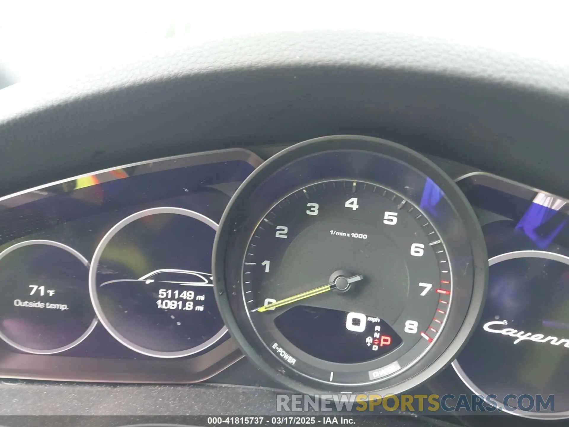 7 fotografías del automóvil dañado WP1AE2AYXMDA24566 PORSCHE CAYENNE E-HYBRID 2021