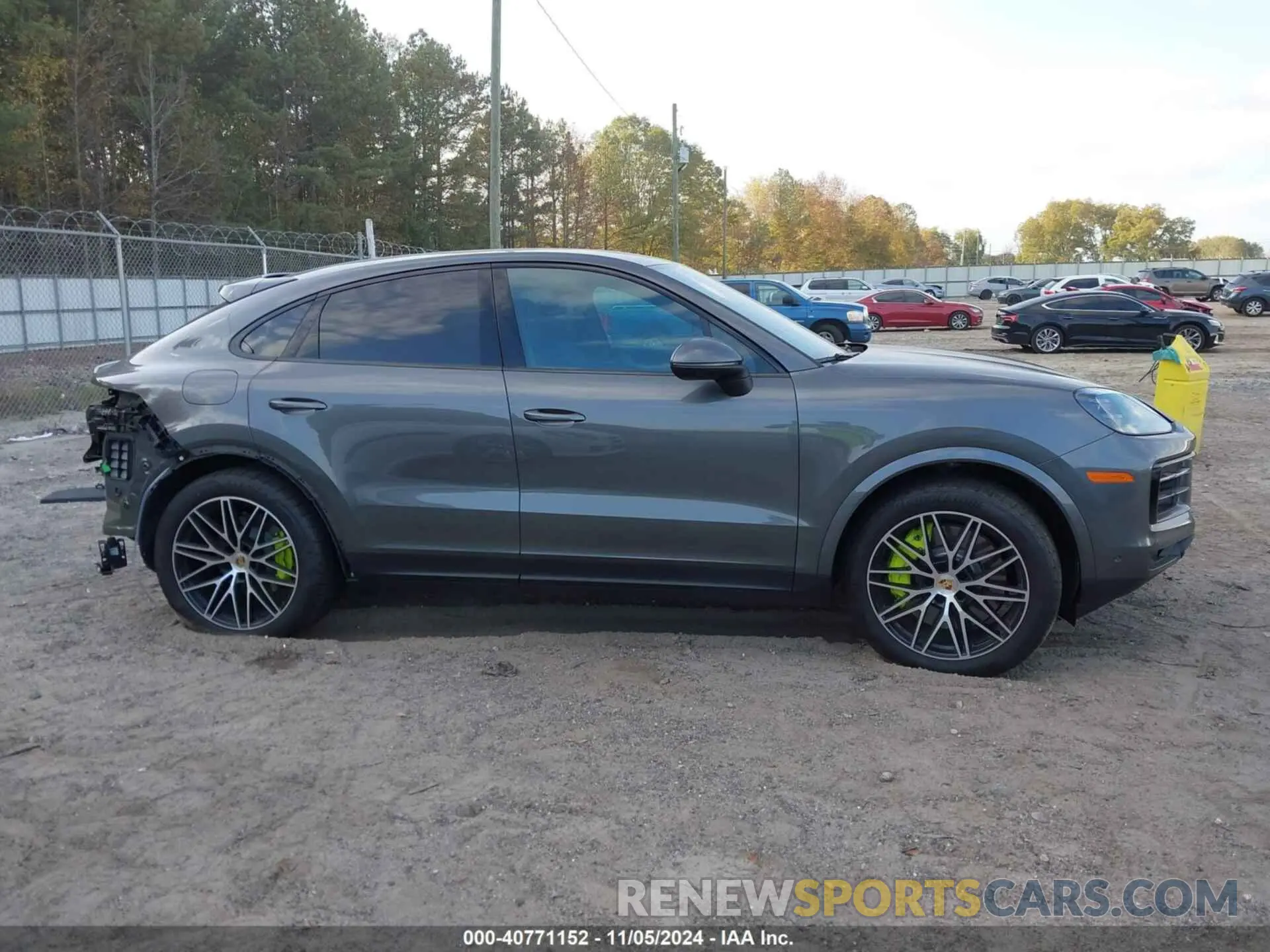 14 fotografías del automóvil dañado WP1BE2AY5RDA59219 PORSCHE CAYENNE E-HYBRID COUPE 2024