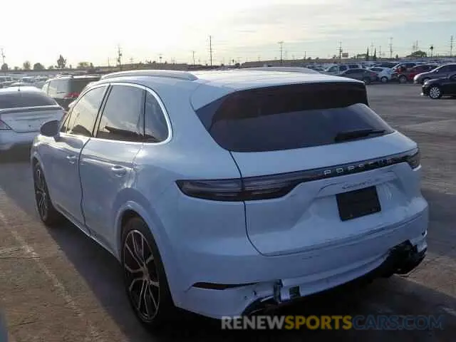 3 fotografías del automóvil dañado WP1AF2AY2KDA81046 PORSCHE CAYENNE TU 2019