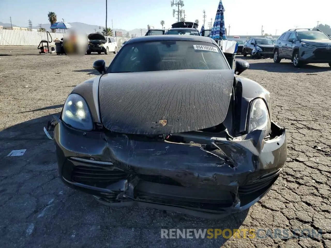 5 fotografías del automóvil dañado WP0AA2A80KS261010 PORSCHE CAYMAN 2019