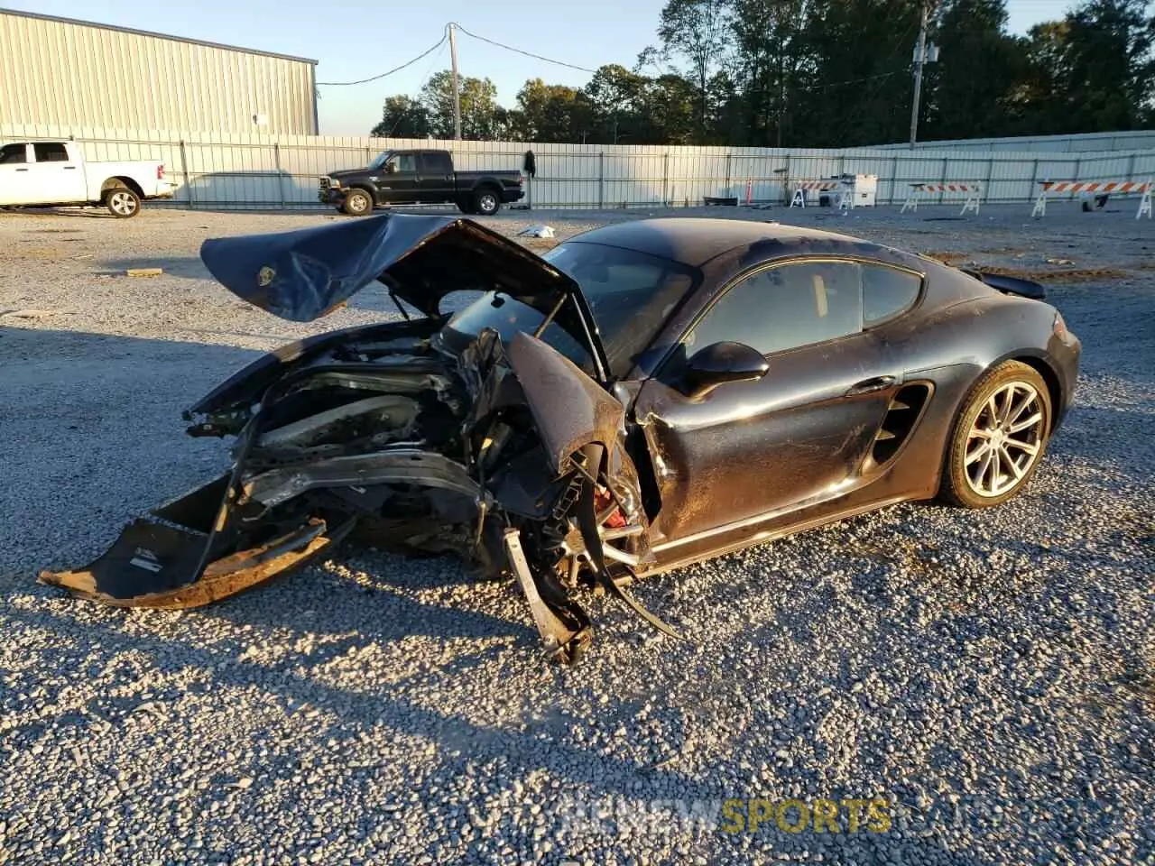 1 fotografías del automóvil dañado WP0AB2A8XKS278183 PORSCHE CAYMAN 2019