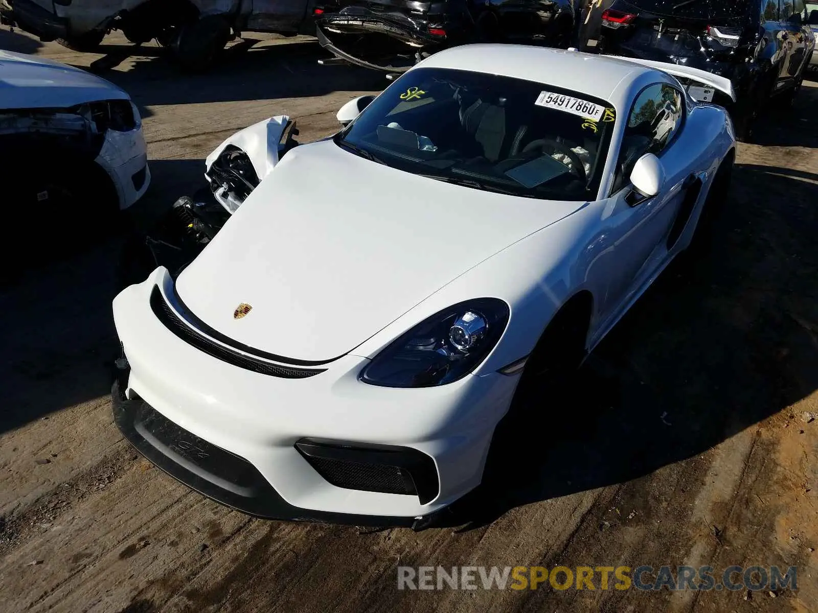 2 fotografías del automóvil dañado WP0AC2A85LK289364 PORSCHE CAYMAN 2020