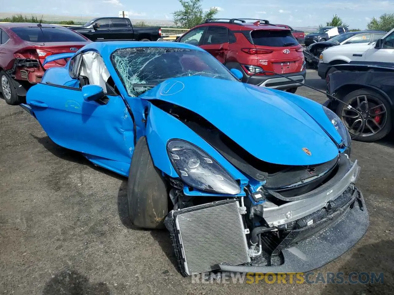 1 fotografías del automóvil dañado WP0AC2A85NS275225 PORSCHE CAYMAN 2022