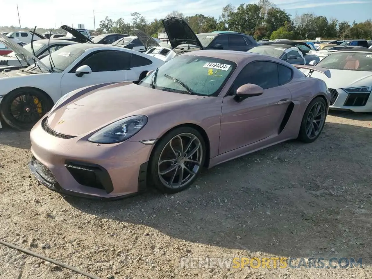 1 fotografías del automóvil dañado WP0AC2A8XNS275706 PORSCHE CAYMAN 2022