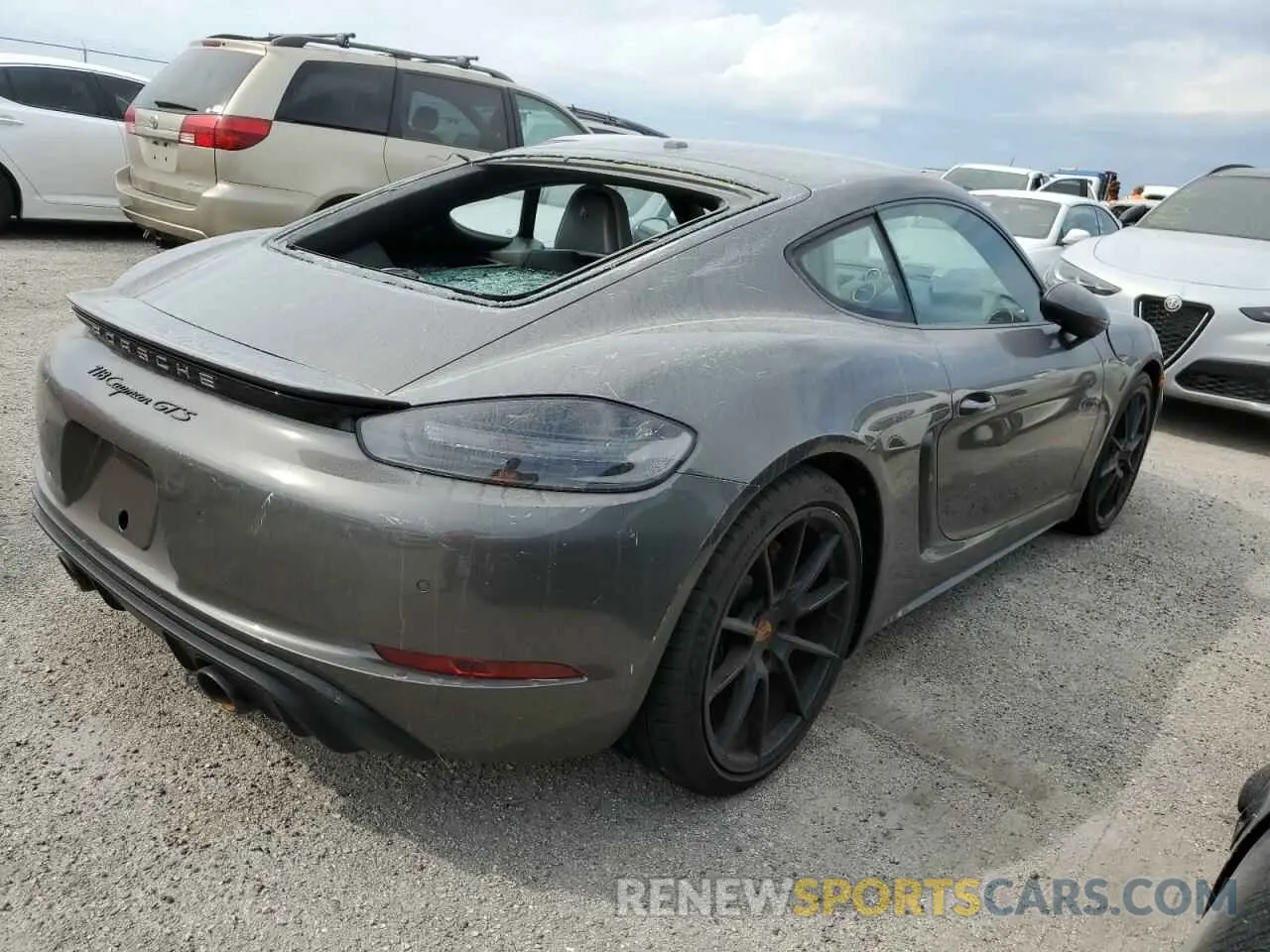 3 fotografías del automóvil dañado WP0AD2A8XNS268199 PORSCHE CAYMAN 2022