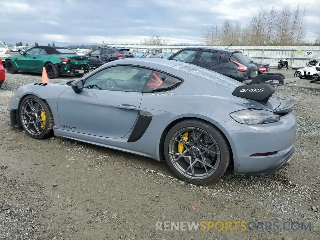 2 fotografías del automóvil dañado WP0AE2A88PS280691 PORSCHE CAYMAN 2023