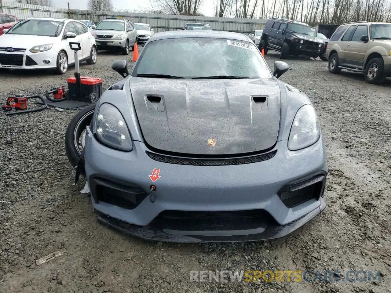 5 fotografías del automóvil dañado WP0AE2A88PS280691 PORSCHE CAYMAN 2023