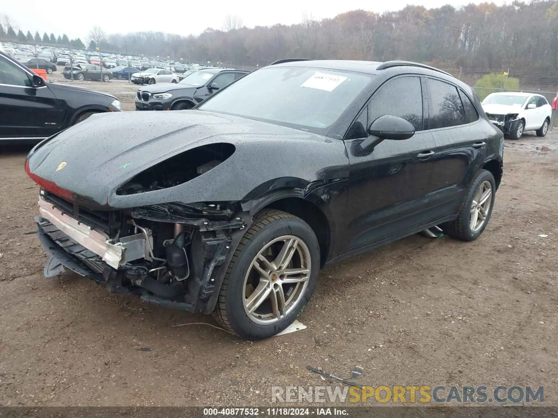 2 fotografías del automóvil dañado WP1AA2A54KLB05633 PORSCHE MACAN 2019
