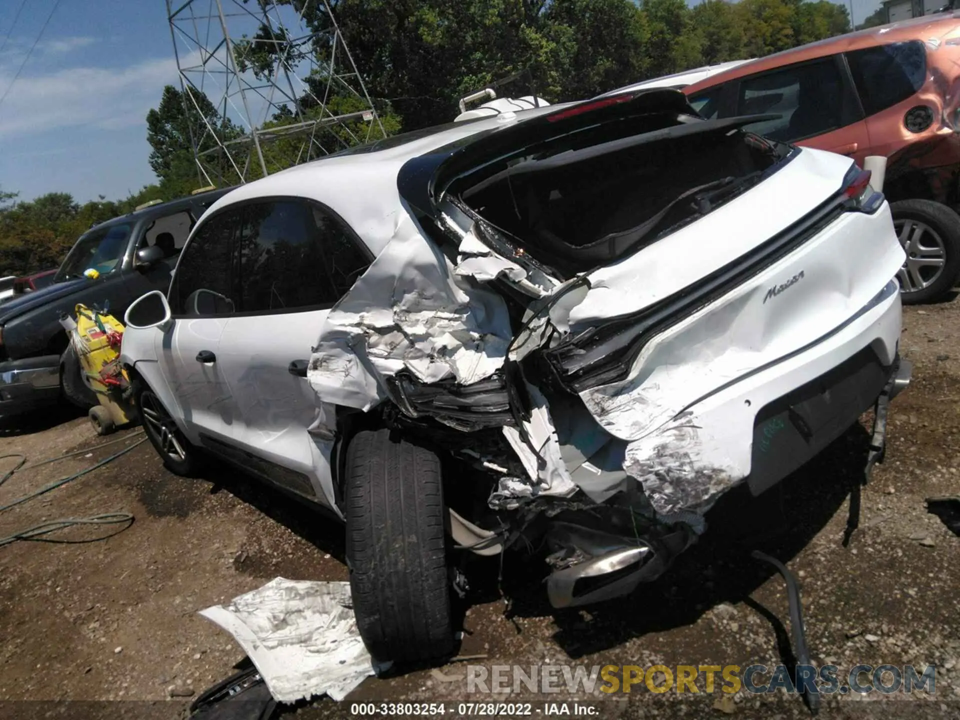 3 fotografías del automóvil dañado WP1AA2A54KLB08404 PORSCHE MACAN 2019