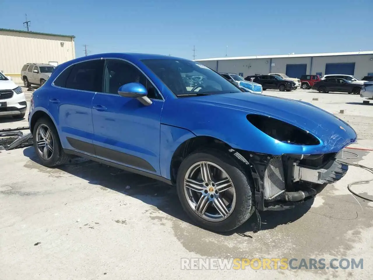 4 fotografías del automóvil dañado WP1AB2A53KLB31864 PORSCHE MACAN 2019