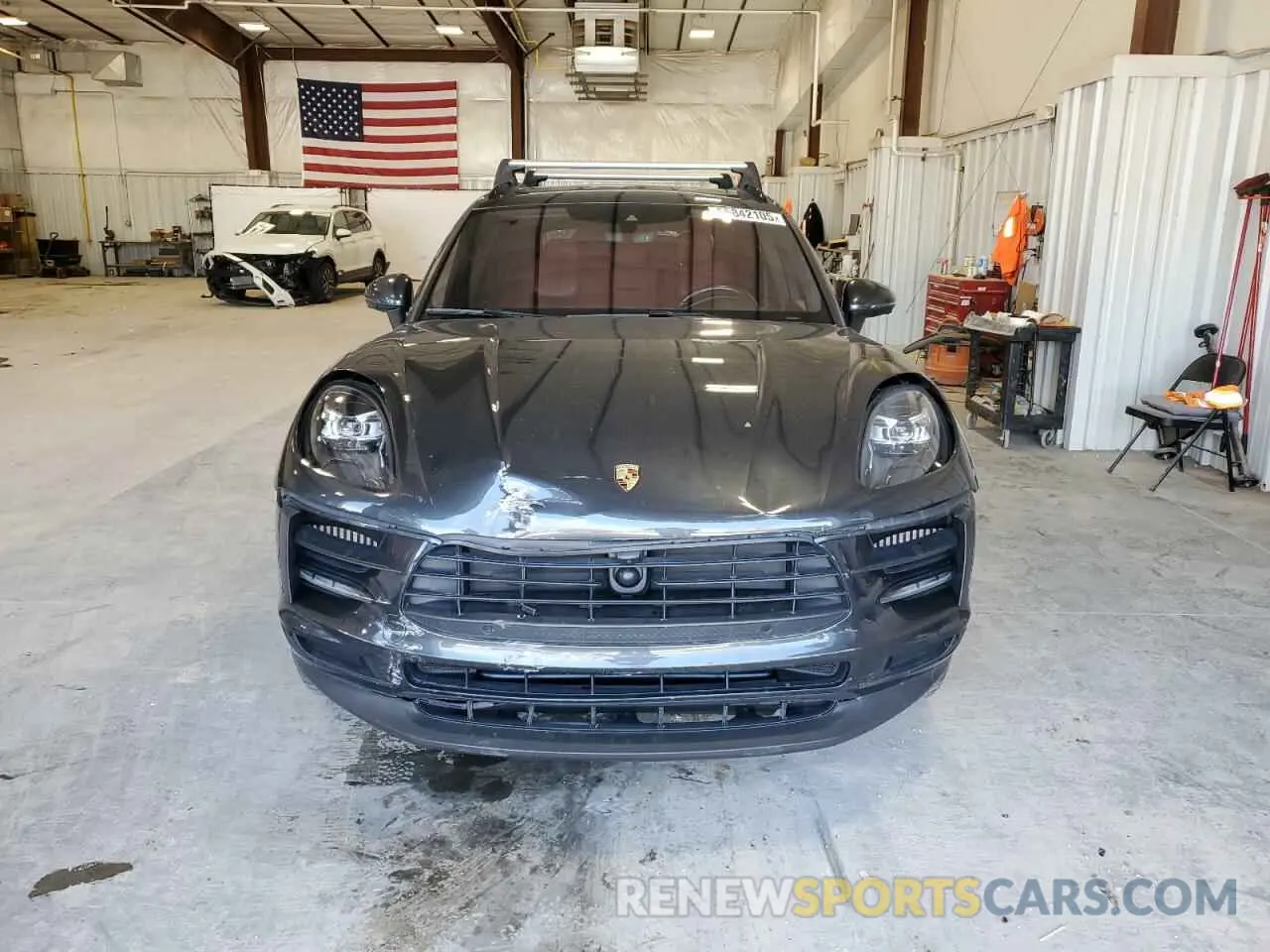 5 fotografías del automóvil dañado WP1AB2A59KLB30217 PORSCHE MACAN 2019