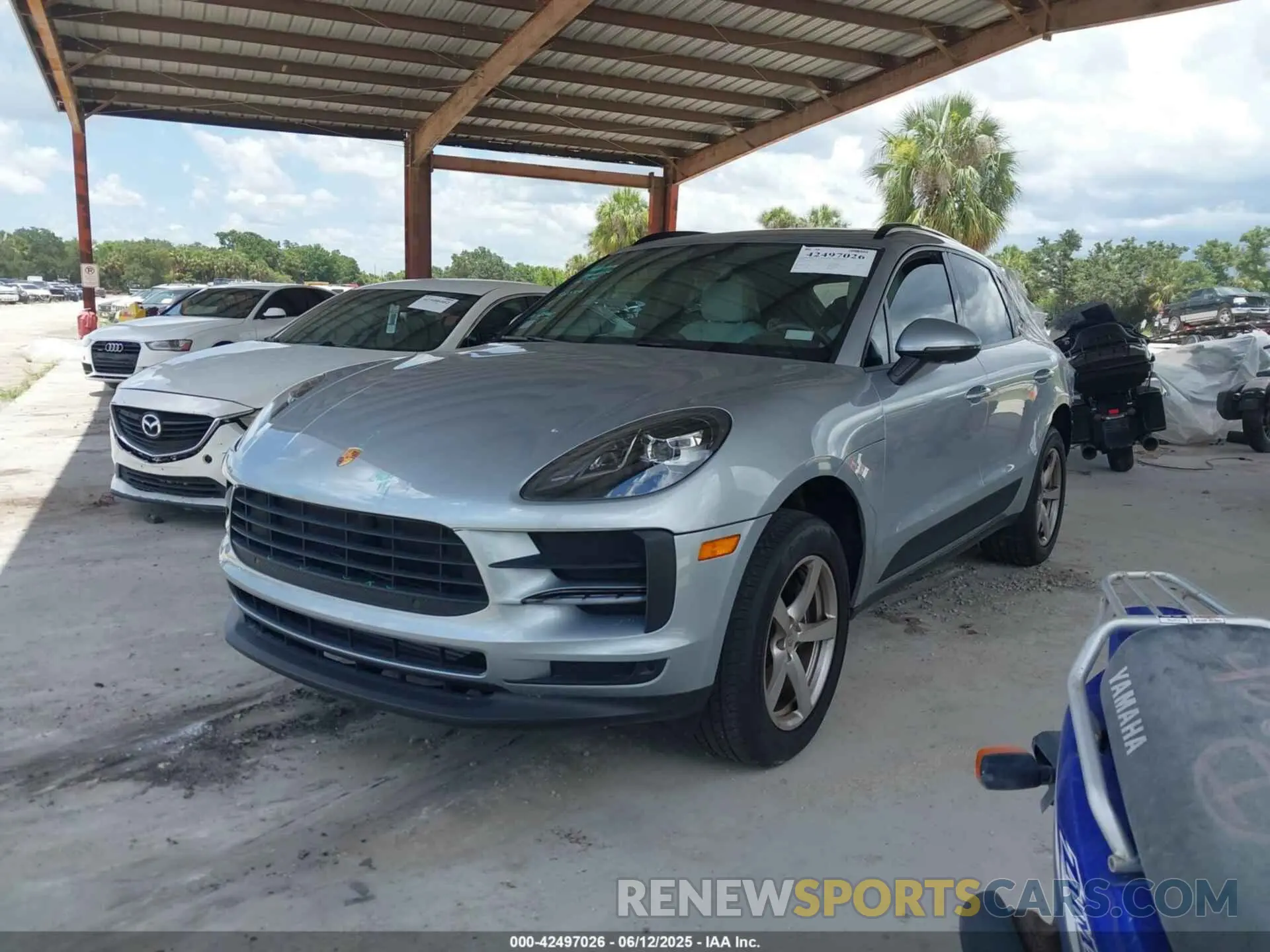 2 fotografías del automóvil dañado WP1AA2A55LLB03066 PORSCHE MACAN 2020