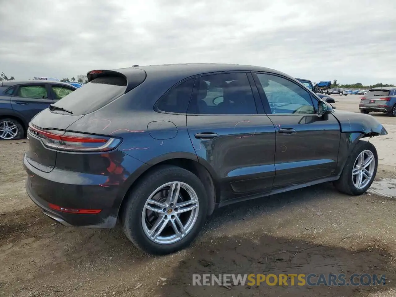 3 fotografías del automóvil dañado WP1AA2A58LLB09721 PORSCHE MACAN 2020