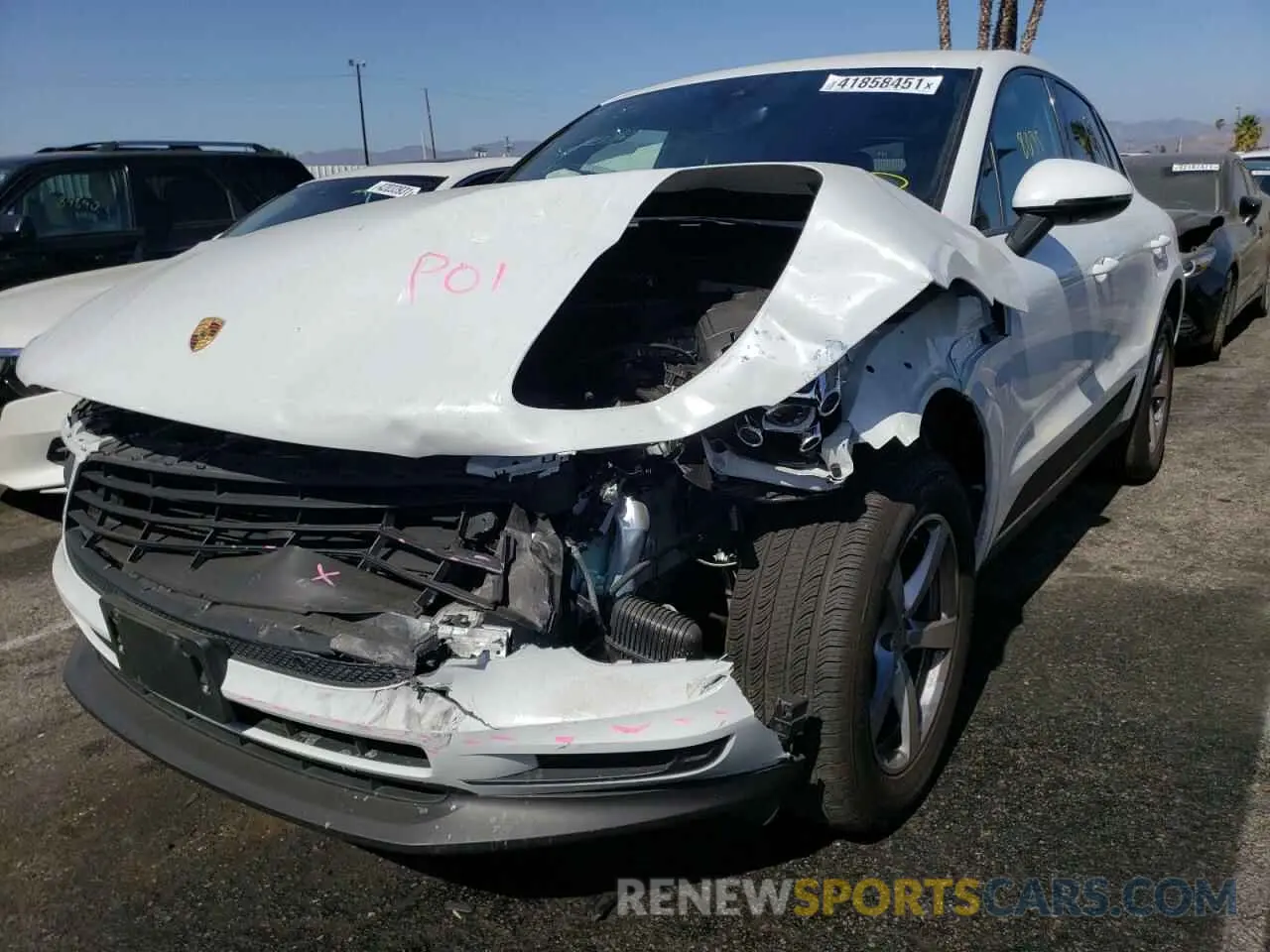2 fotografías del automóvil dañado WP1AA2A5XLLB09266 PORSCHE MACAN 2020