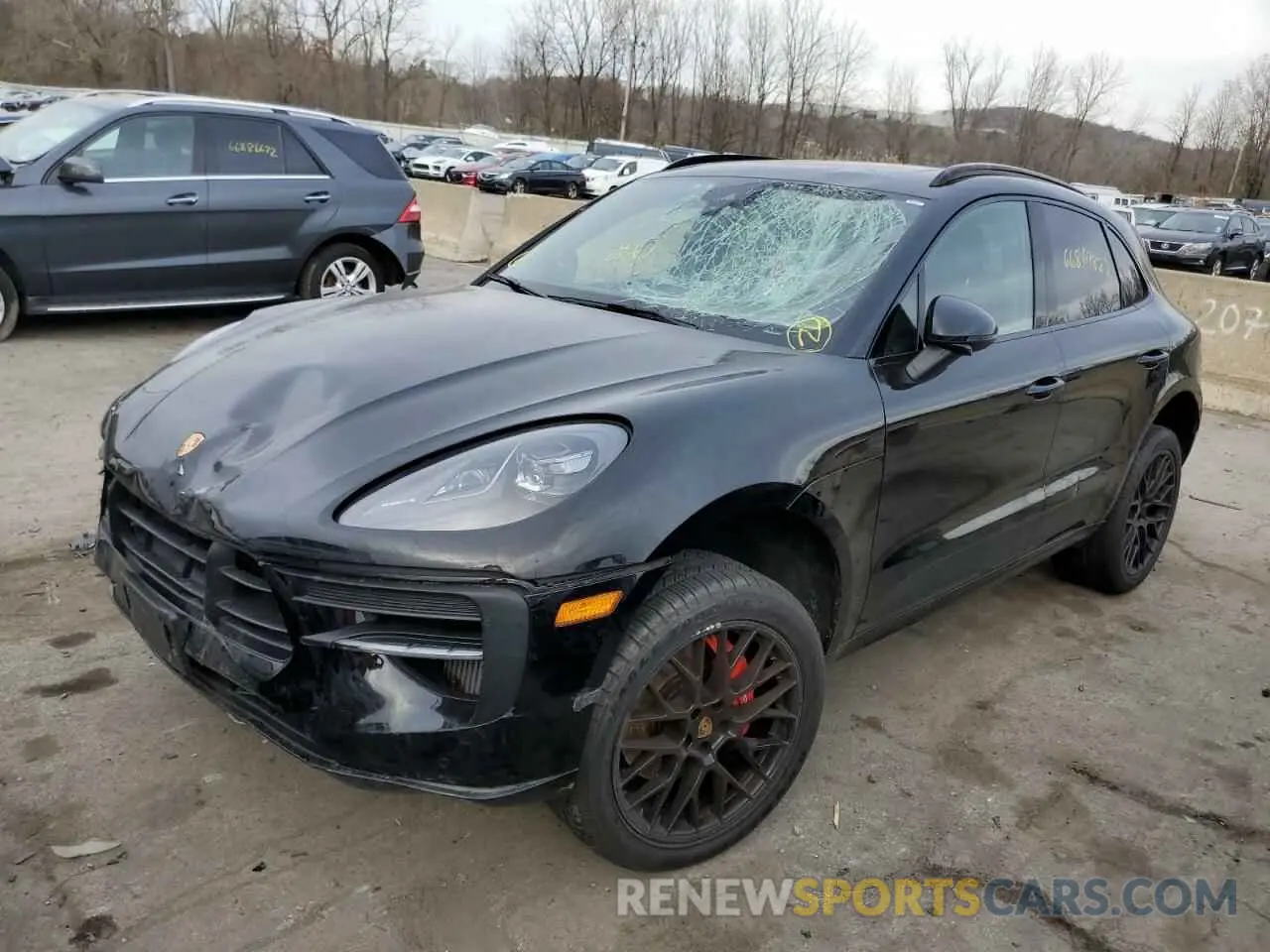 2 fotografías del automóvil dañado WP1AG2A57LLB55572 PORSCHE MACAN 2020
