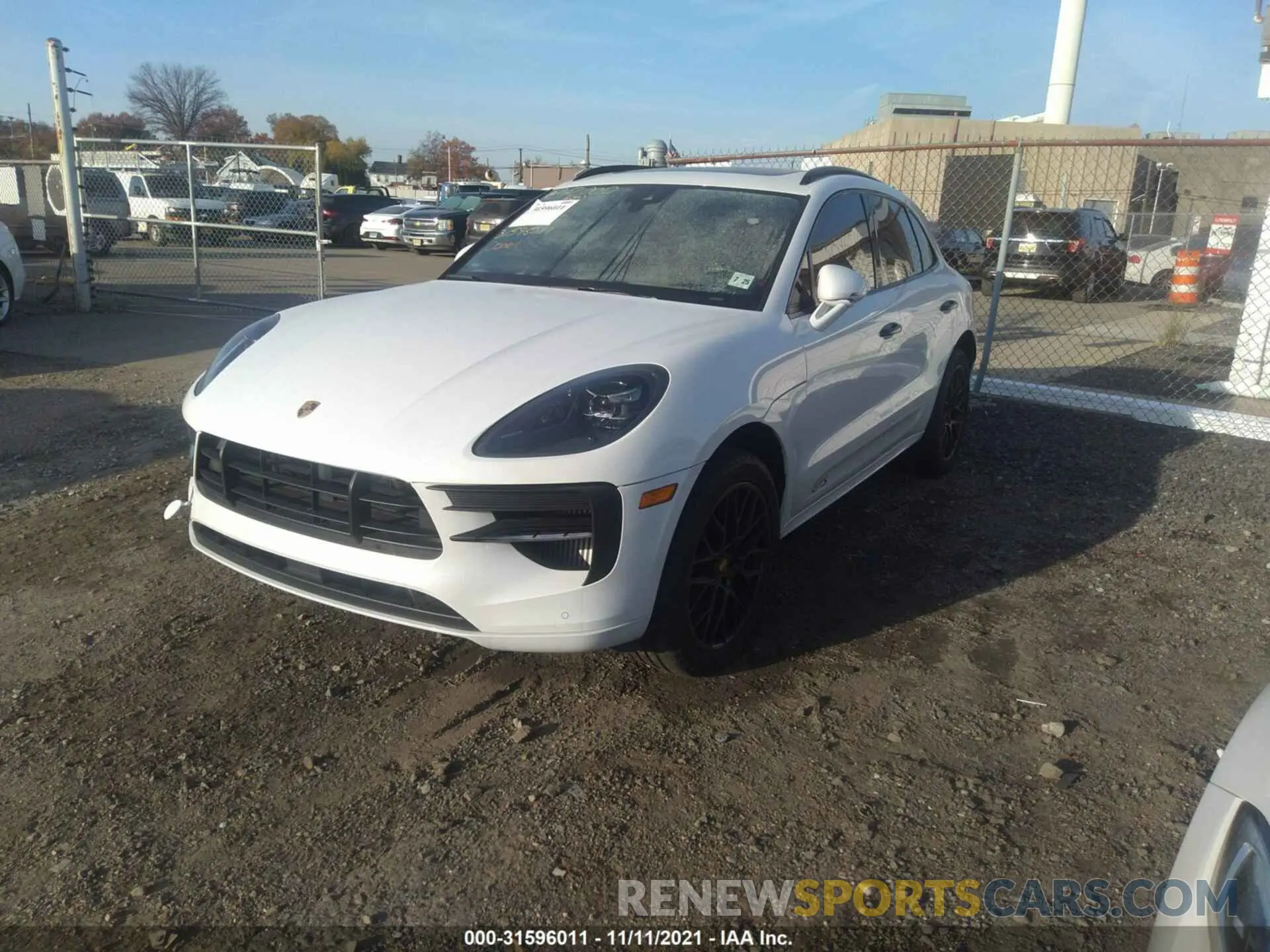 2 fotografías del automóvil dañado WP1AG2A59LLB55296 PORSCHE MACAN 2020