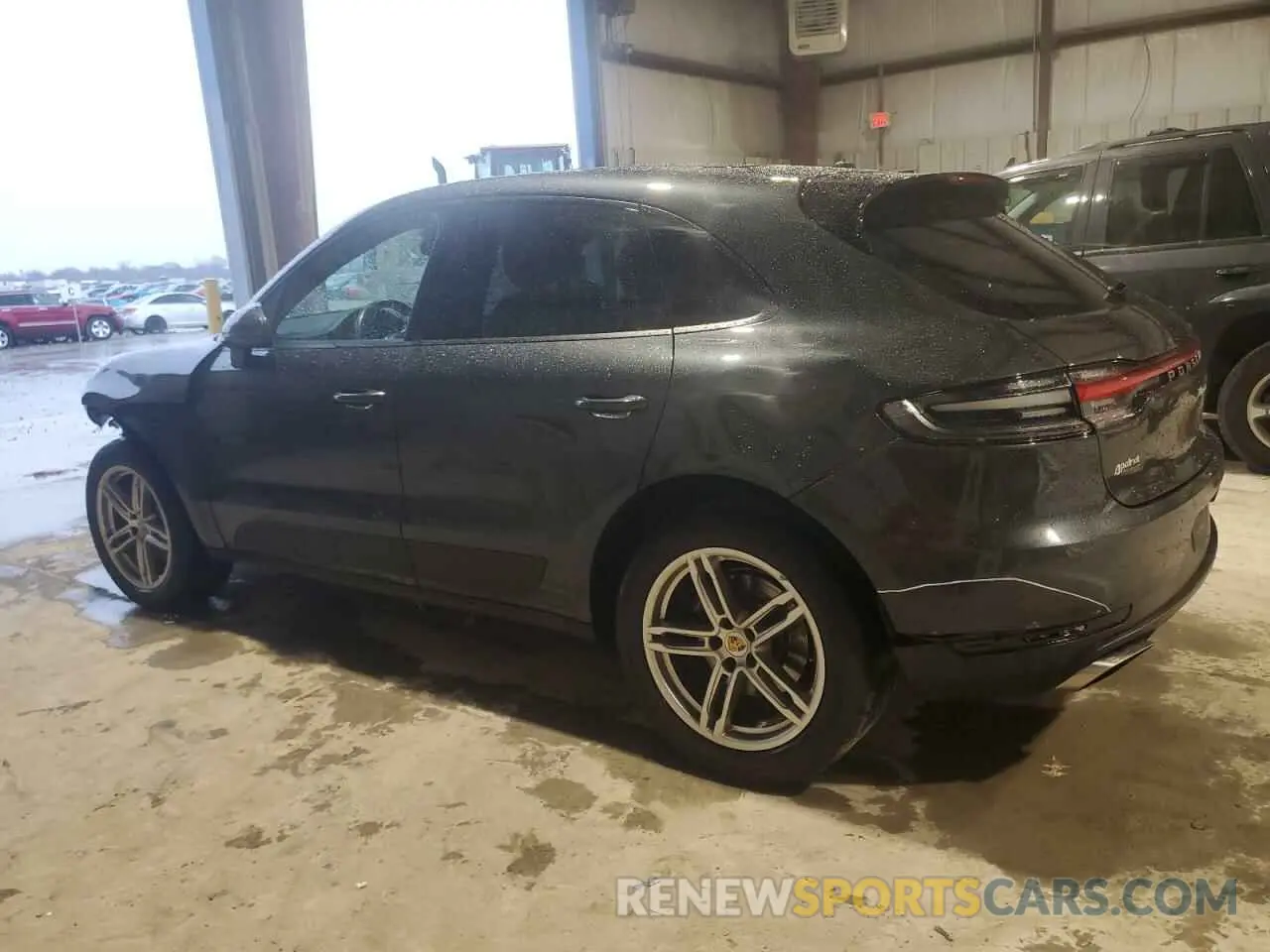 2 fotografías del automóvil dañado WP1AA2A50MLB04711 PORSCHE MACAN 2021