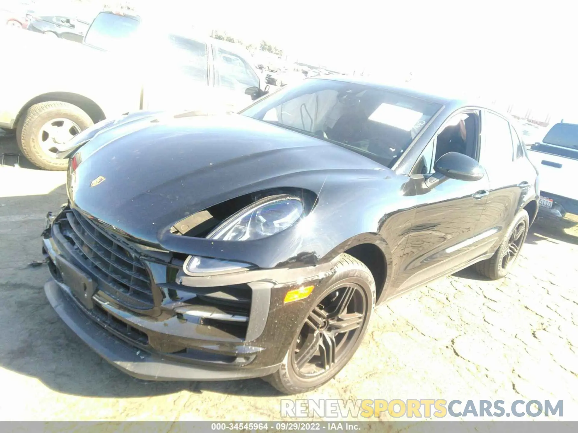 2 fotografías del automóvil dañado WP1AA2A51MLB10954 PORSCHE MACAN 2021