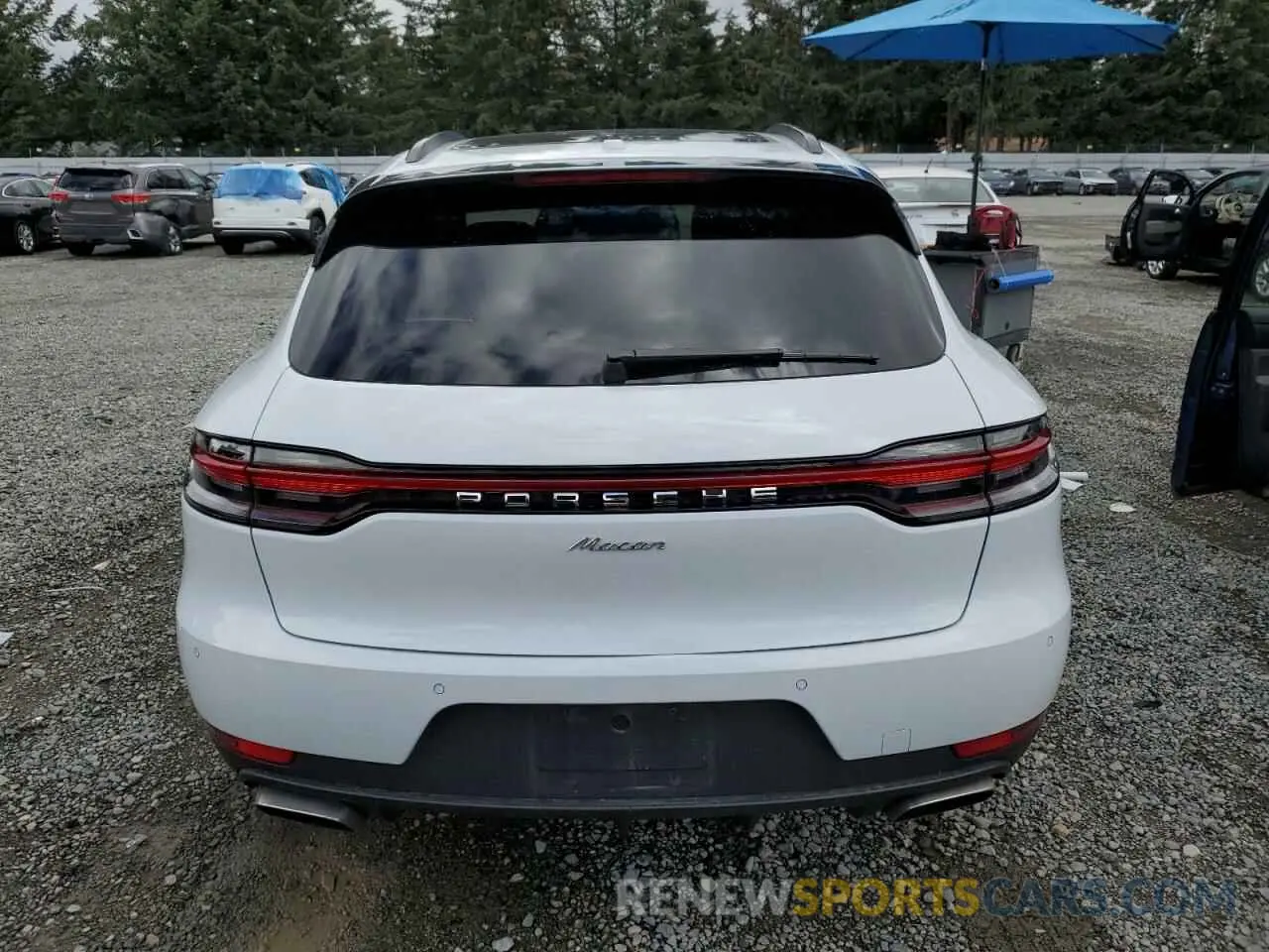 6 fotografías del automóvil dañado WP1AA2A54MLB10964 PORSCHE MACAN 2021