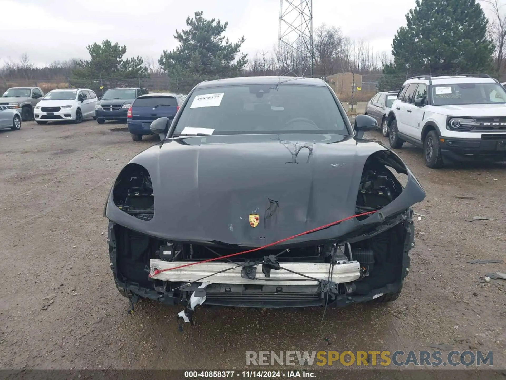 12 fotografías del automóvil dañado WP1AA2A54MLB16120 PORSCHE MACAN 2021