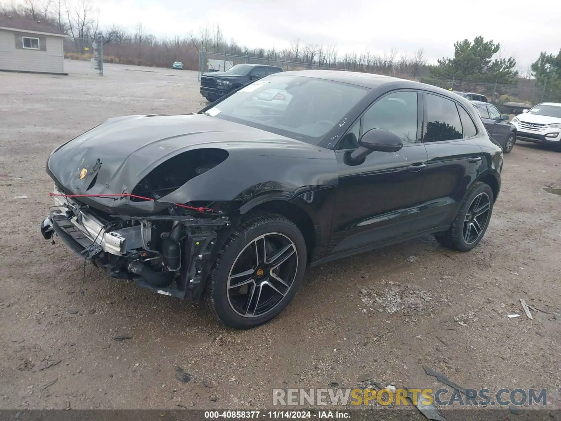 2 fotografías del automóvil dañado WP1AA2A54MLB16120 PORSCHE MACAN 2021