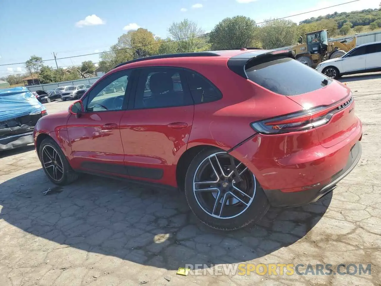 2 fotografías del automóvil dañado WP1AA2A55MLB11637 PORSCHE MACAN 2021