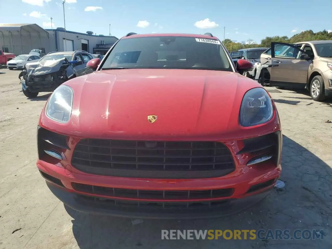 5 fotografías del automóvil dañado WP1AA2A55MLB11637 PORSCHE MACAN 2021