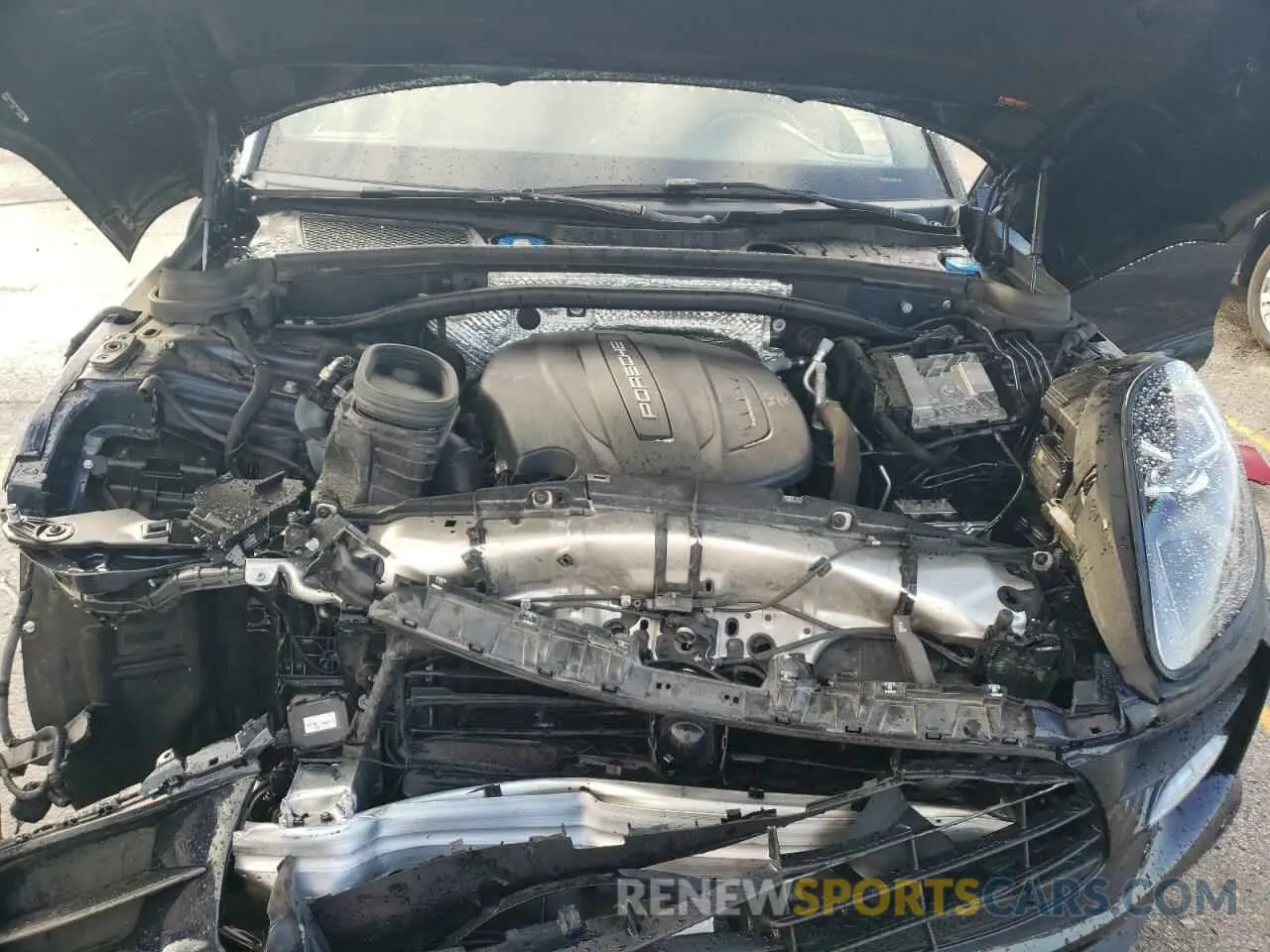 12 fotografías del automóvil dañado WP1AA2A57MLB10473 PORSCHE MACAN 2021