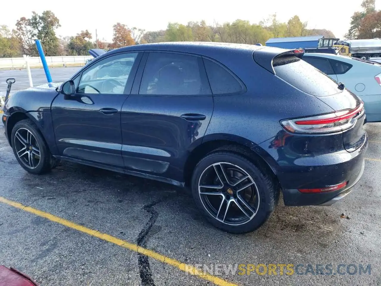 2 fotografías del automóvil dañado WP1AA2A57MLB10473 PORSCHE MACAN 2021
