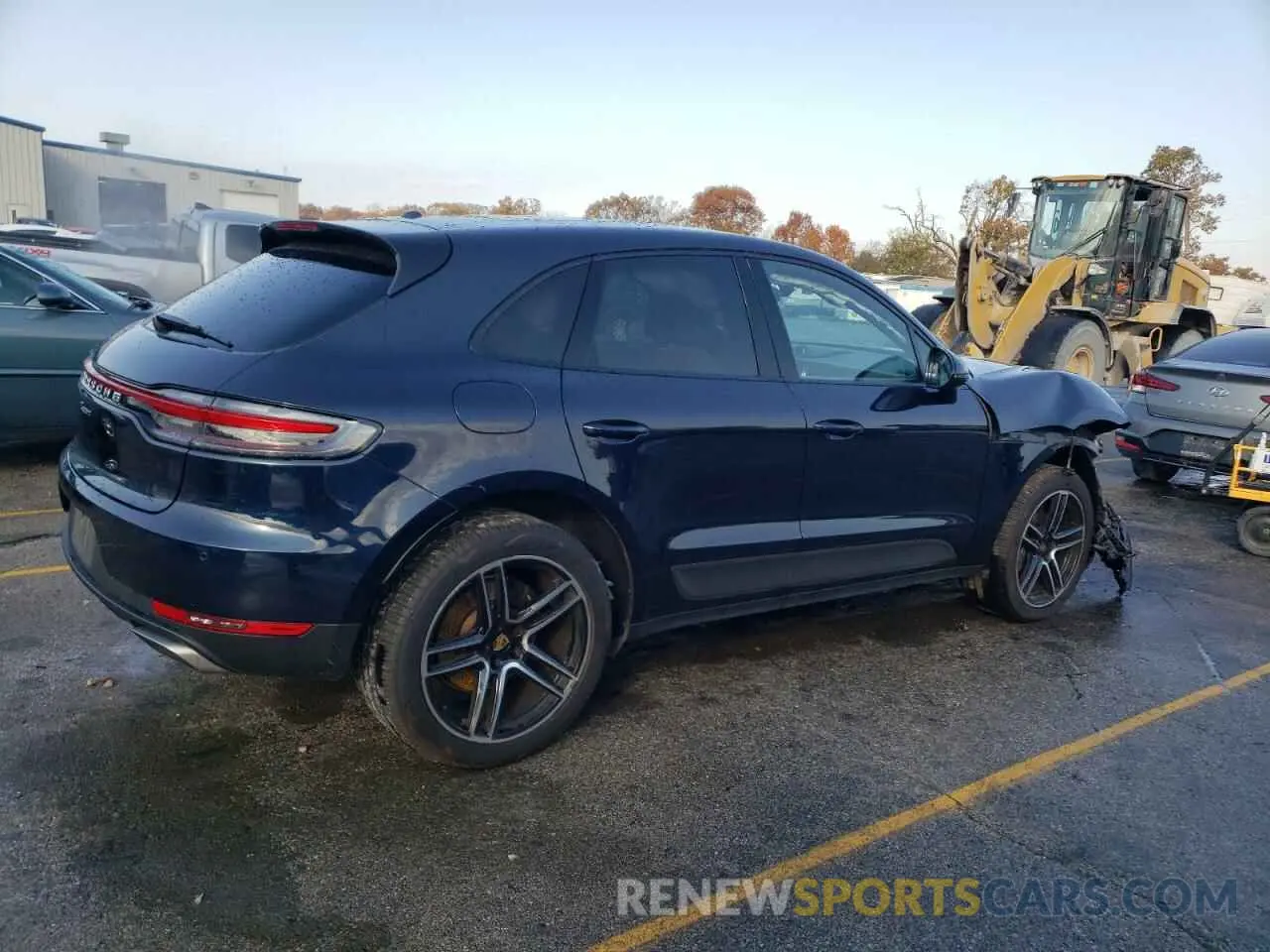 3 fotografías del automóvil dañado WP1AA2A57MLB10473 PORSCHE MACAN 2021