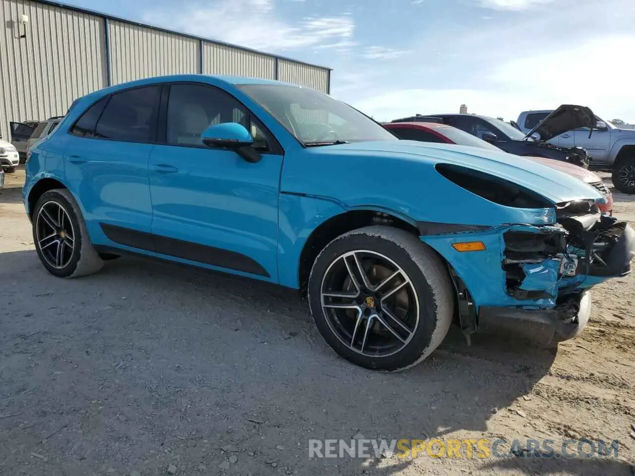 4 fotografías del automóvil dañado WP1AA2A59MLB01998 PORSCHE MACAN 2021