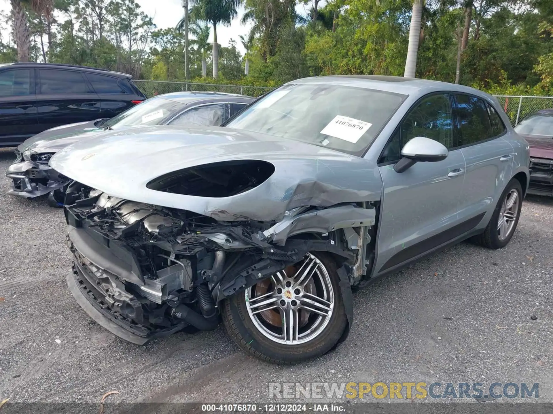 2 fotografías del automóvil dañado WP1AA2A59MLB14458 PORSCHE MACAN 2021
