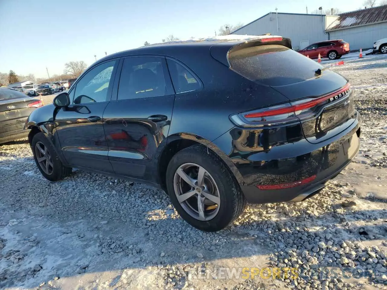 2 fotografías del automóvil dañado WP1AA2A5XMLB13495 PORSCHE MACAN 2021