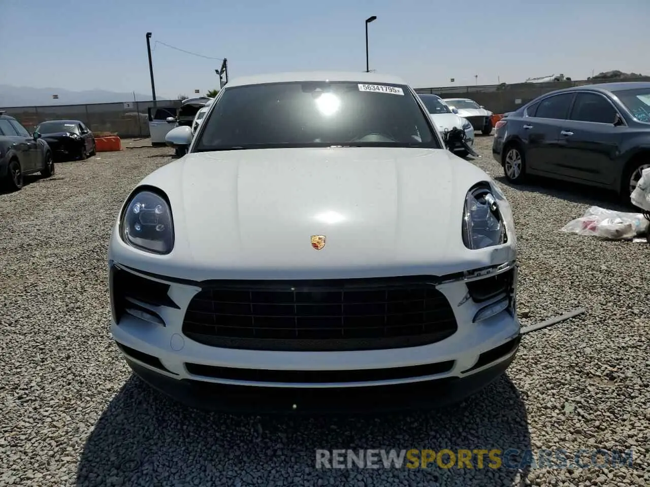 5 fotografías del automóvil dañado WP1AB2A59MLB30124 PORSCHE MACAN 2021