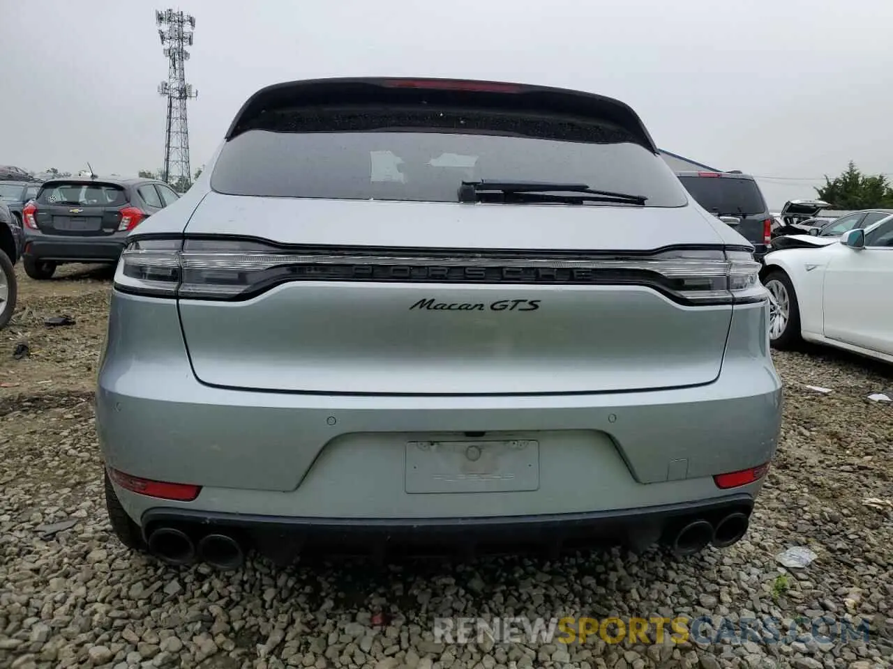 6 fotografías del automóvil dañado WP1AG2A51MLB52586 PORSCHE MACAN 2021