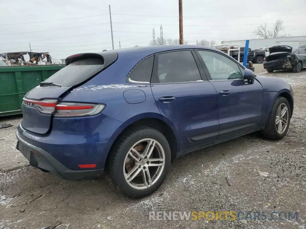 3 fotografías del automóvil dañado WP1AA2A50NLB09991 PORSCHE MACAN 2022