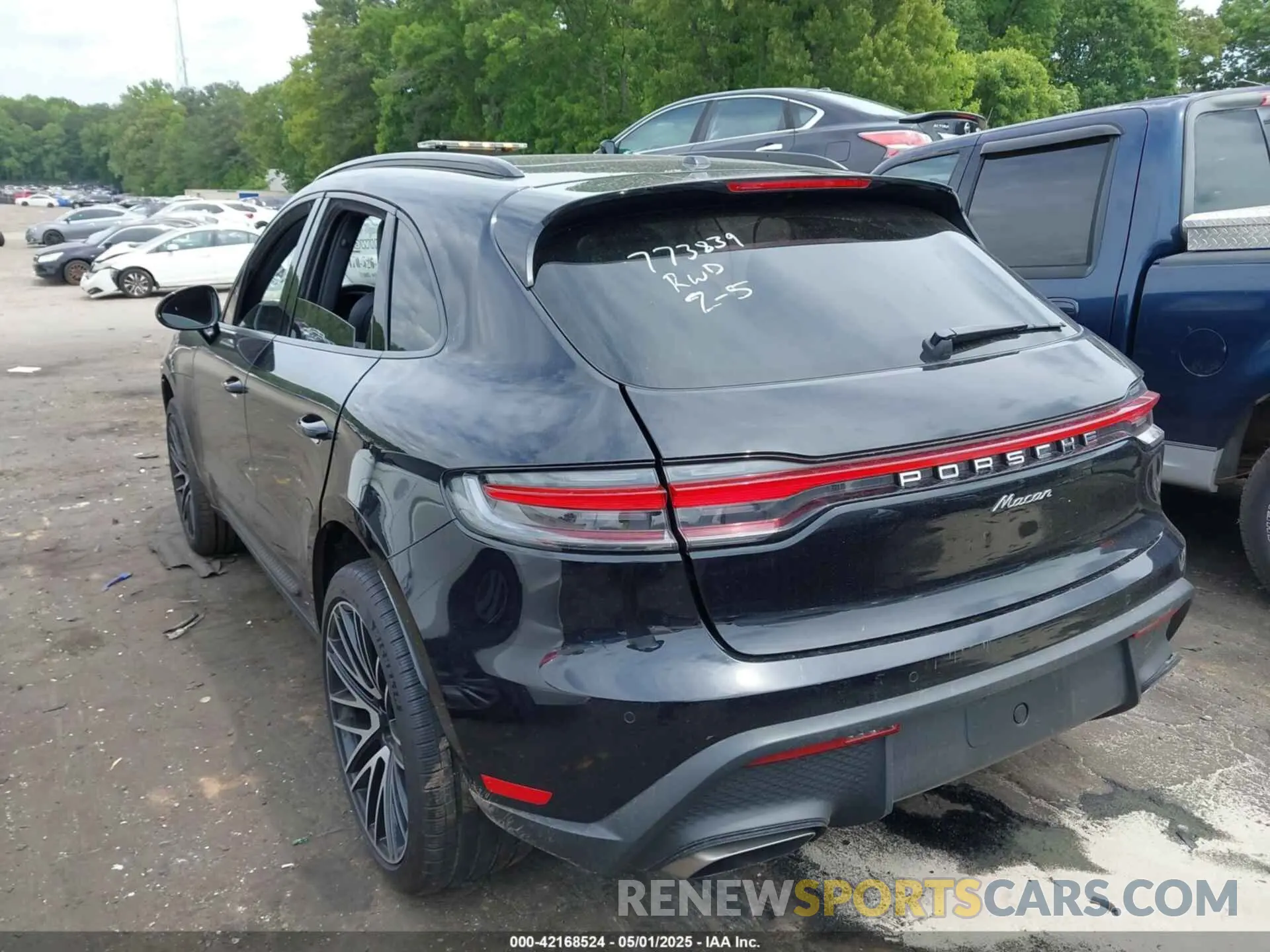 3 fotografías del automóvil dañado WP1AA2A52NLB09801 PORSCHE MACAN 2022