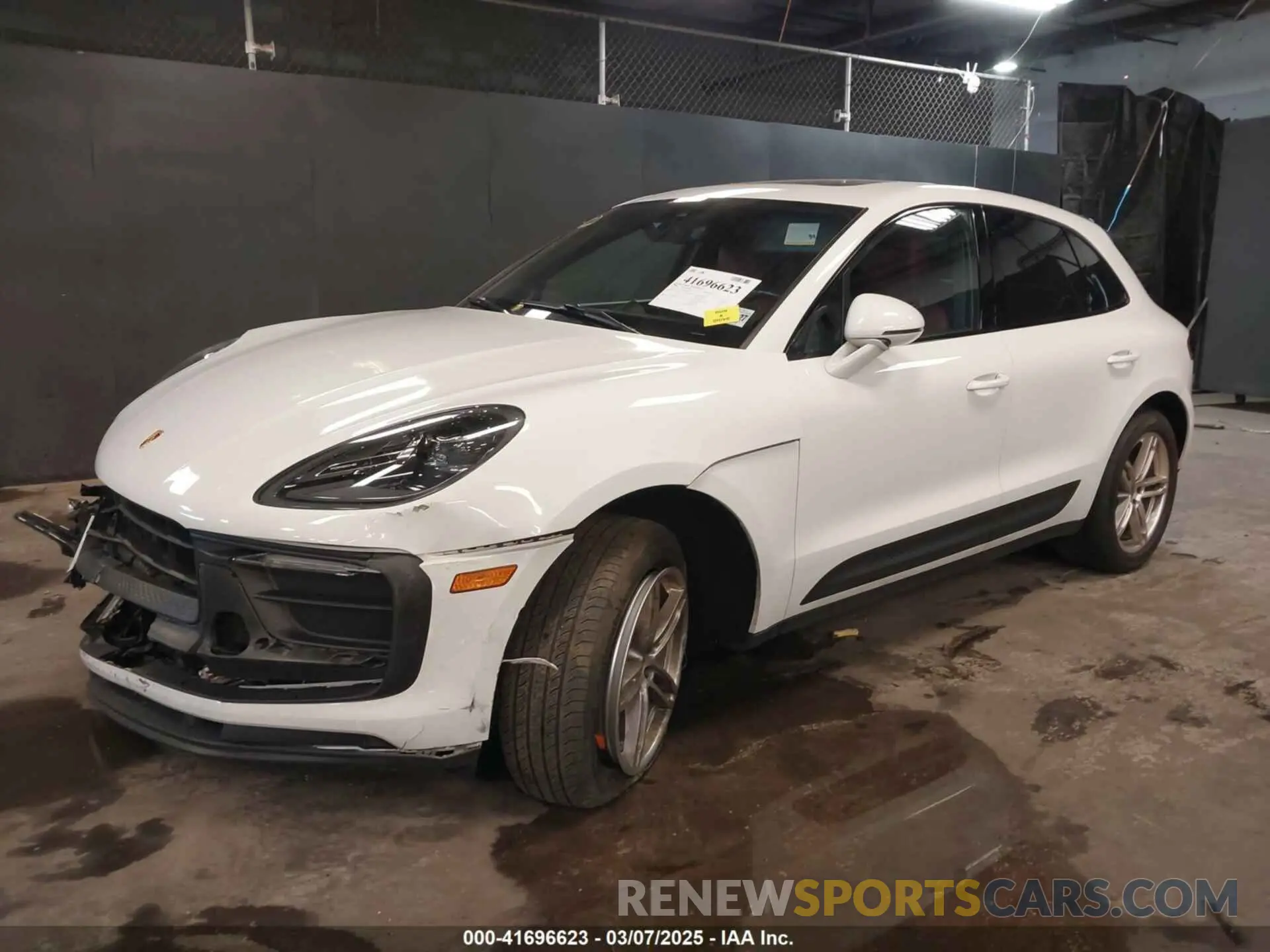 2 fotografías del automóvil dañado WP1AA2A54NLB03594 PORSCHE MACAN 2022