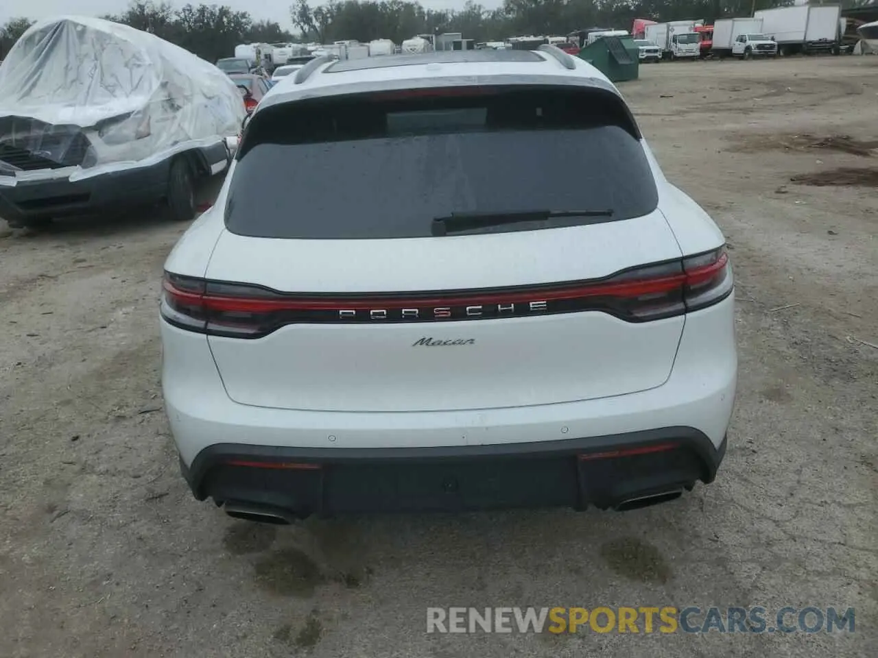 6 fotografías del automóvil dañado WP1AA2A54NLB07435 PORSCHE MACAN 2022