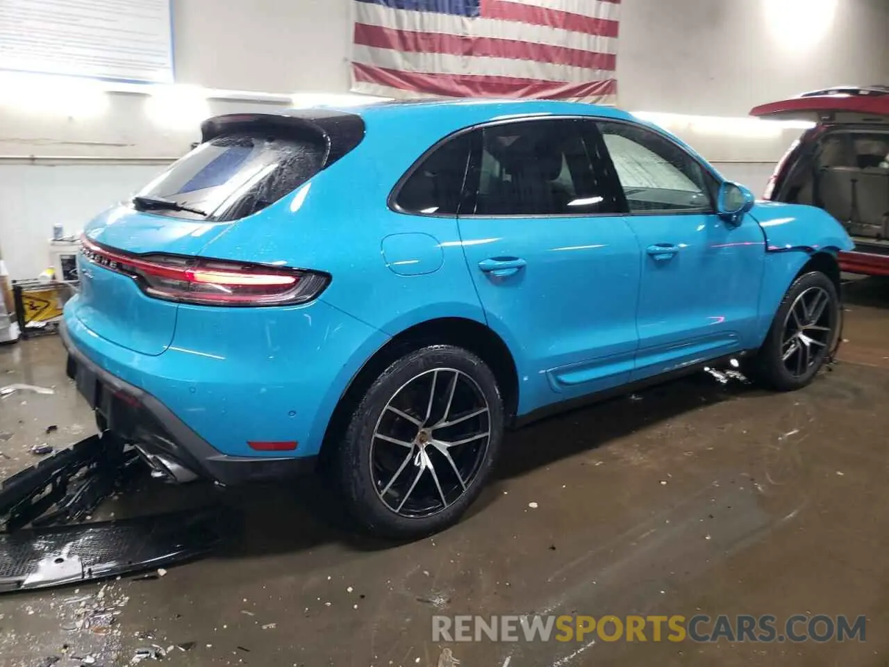 3 fotografías del automóvil dañado WP1AA2A54NLB12263 PORSCHE MACAN 2022