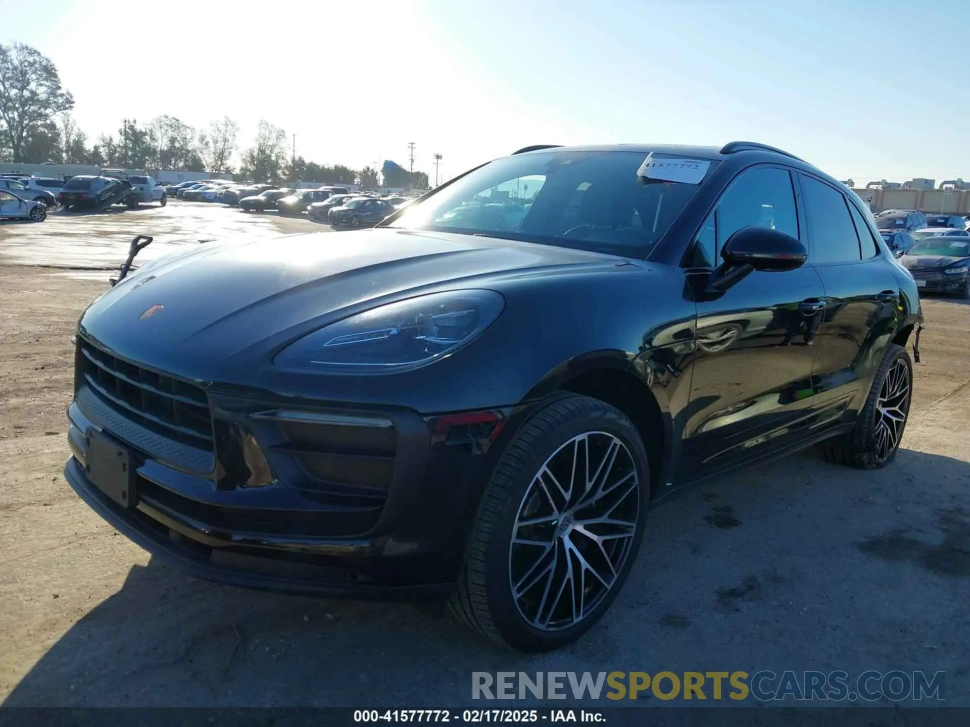 2 fotografías del automóvil dañado WP1AA2A56NLB12166 PORSCHE MACAN 2022