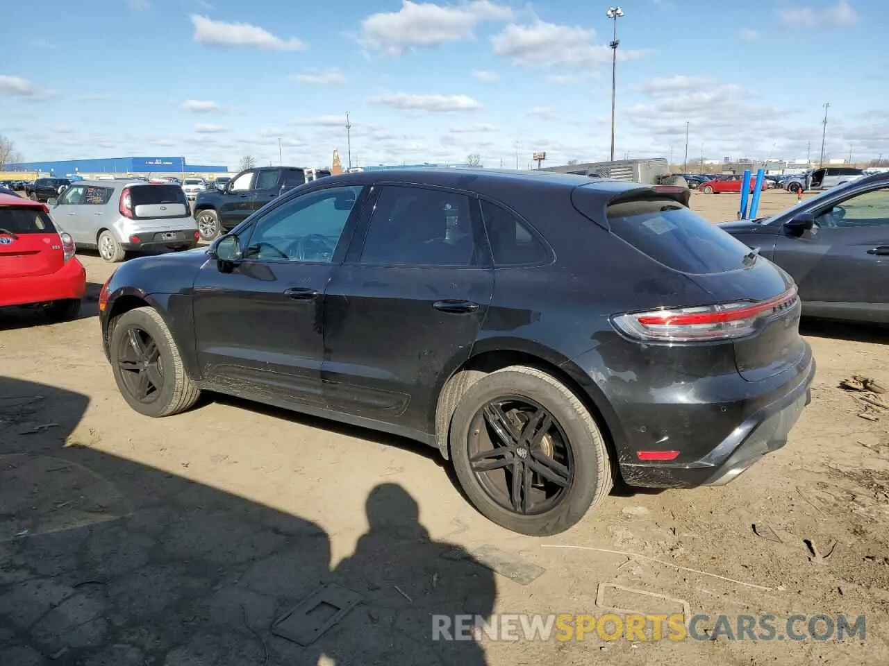 2 fotografías del automóvil dañado WP1AA2A57NLB02293 PORSCHE MACAN 2022