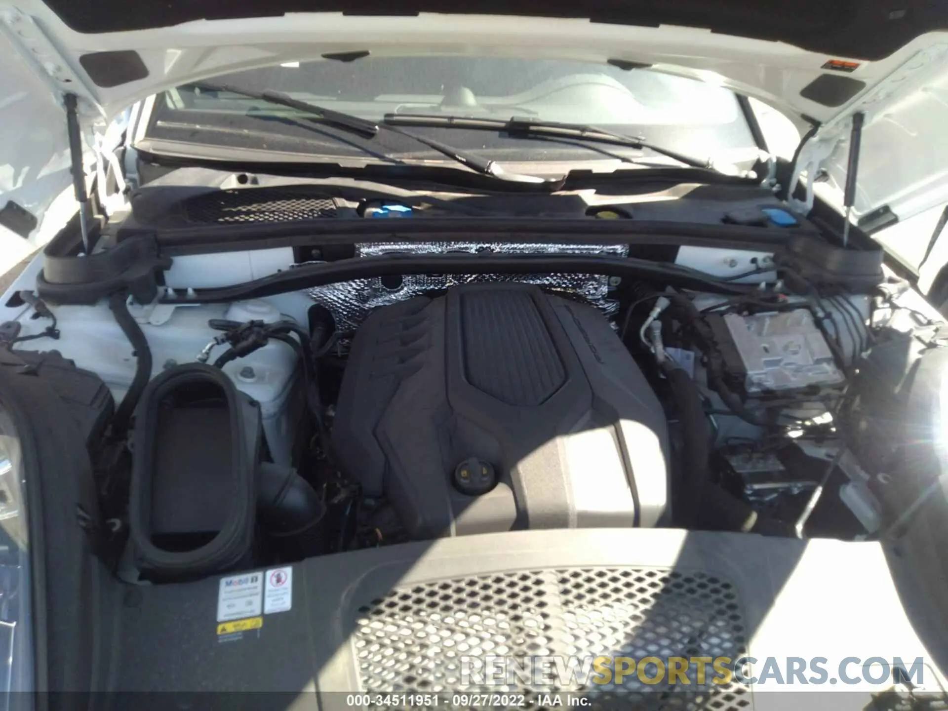 10 fotografías del automóvil dañado WP1AA2A57NLB06974 PORSCHE MACAN 2022