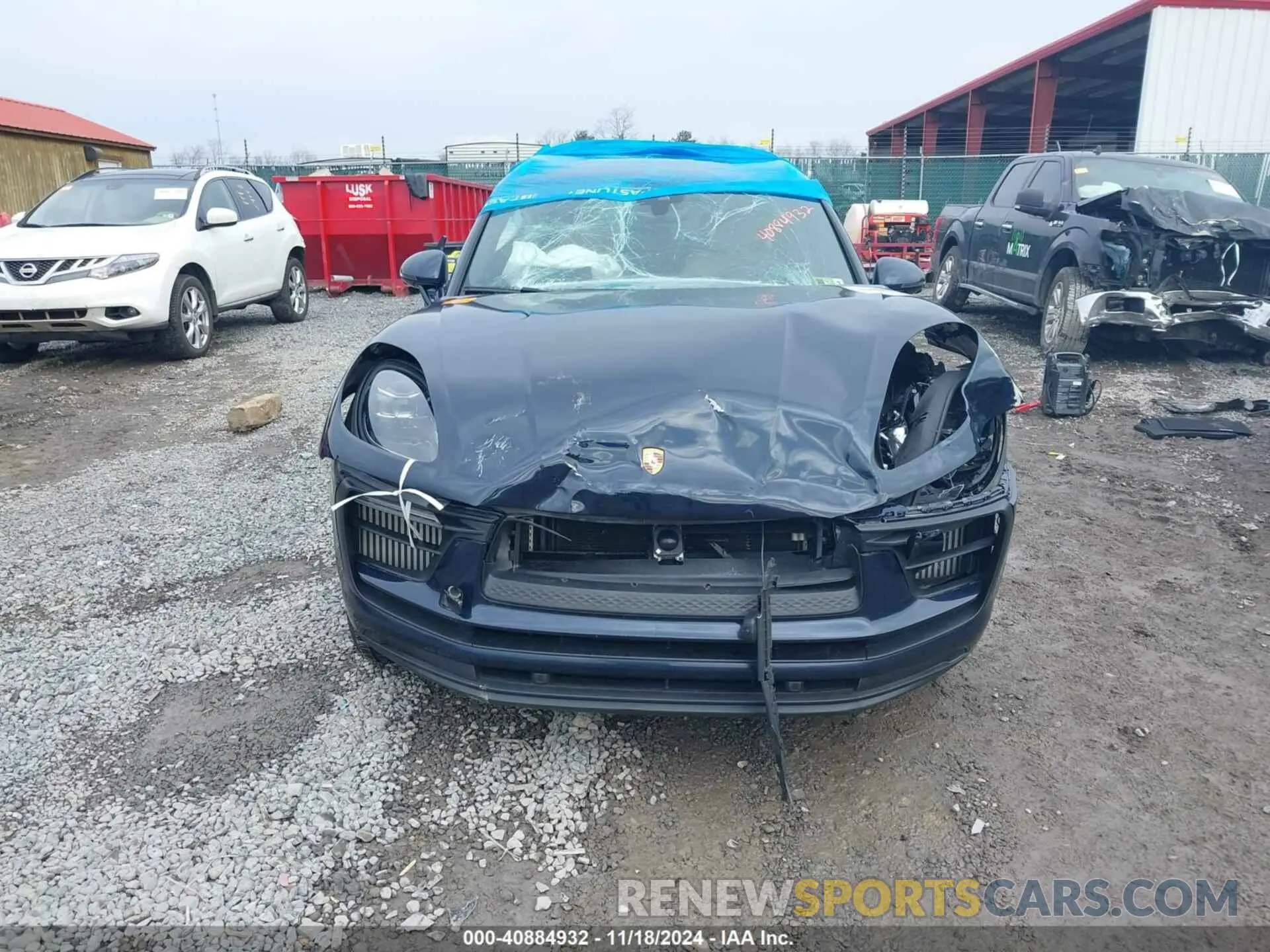 12 fotografías del automóvil dañado WP1AG2A57NLB22154 PORSCHE MACAN 2022