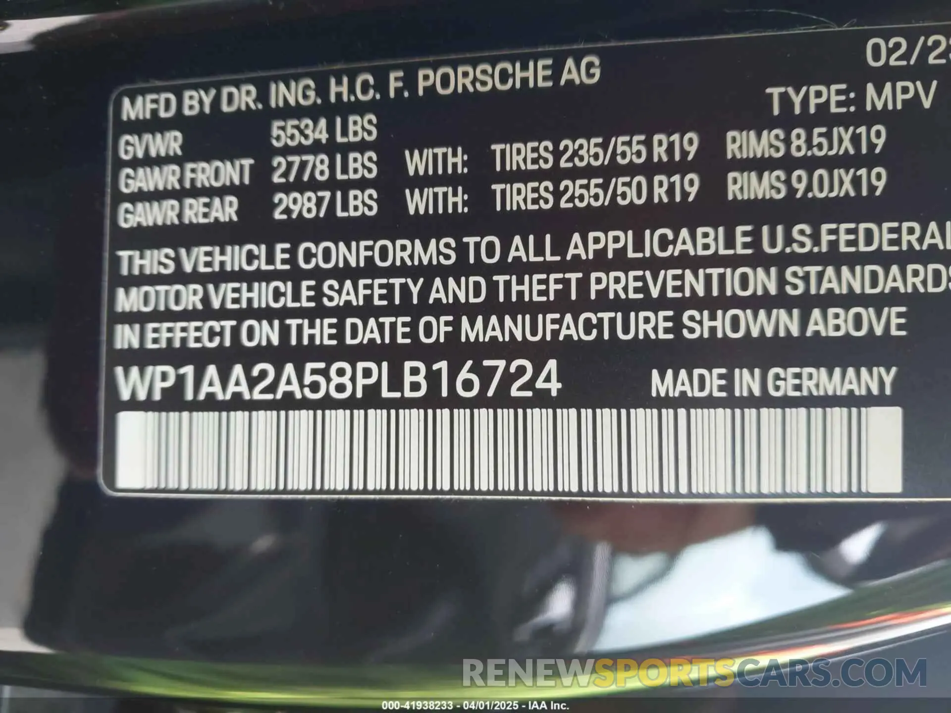 9 fotografías del automóvil dañado WP1AA2A58PLB16724 PORSCHE MACAN 2023