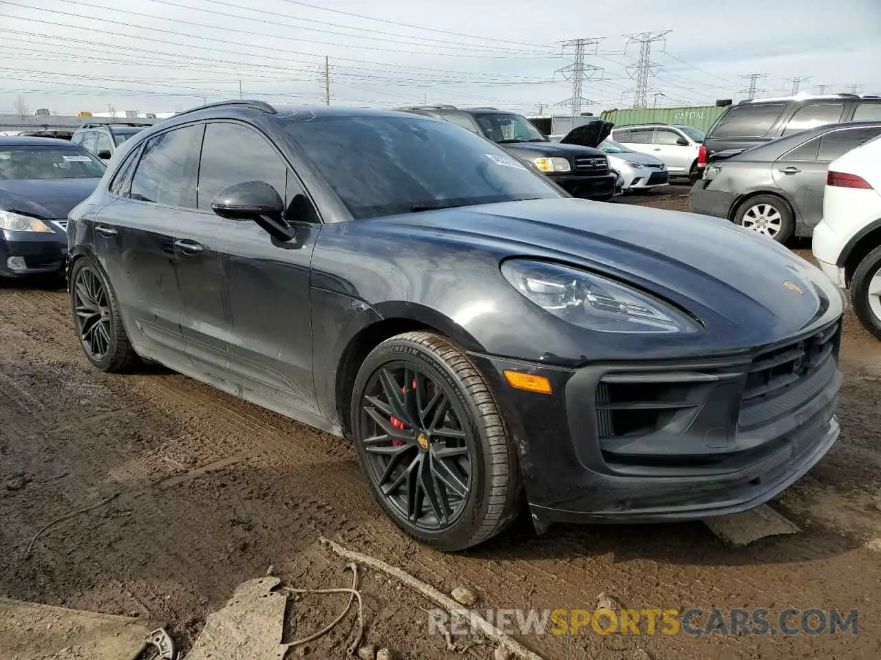 4 fotografías del automóvil dañado WP1AF2A53PLB58039 PORSCHE MACAN 2023