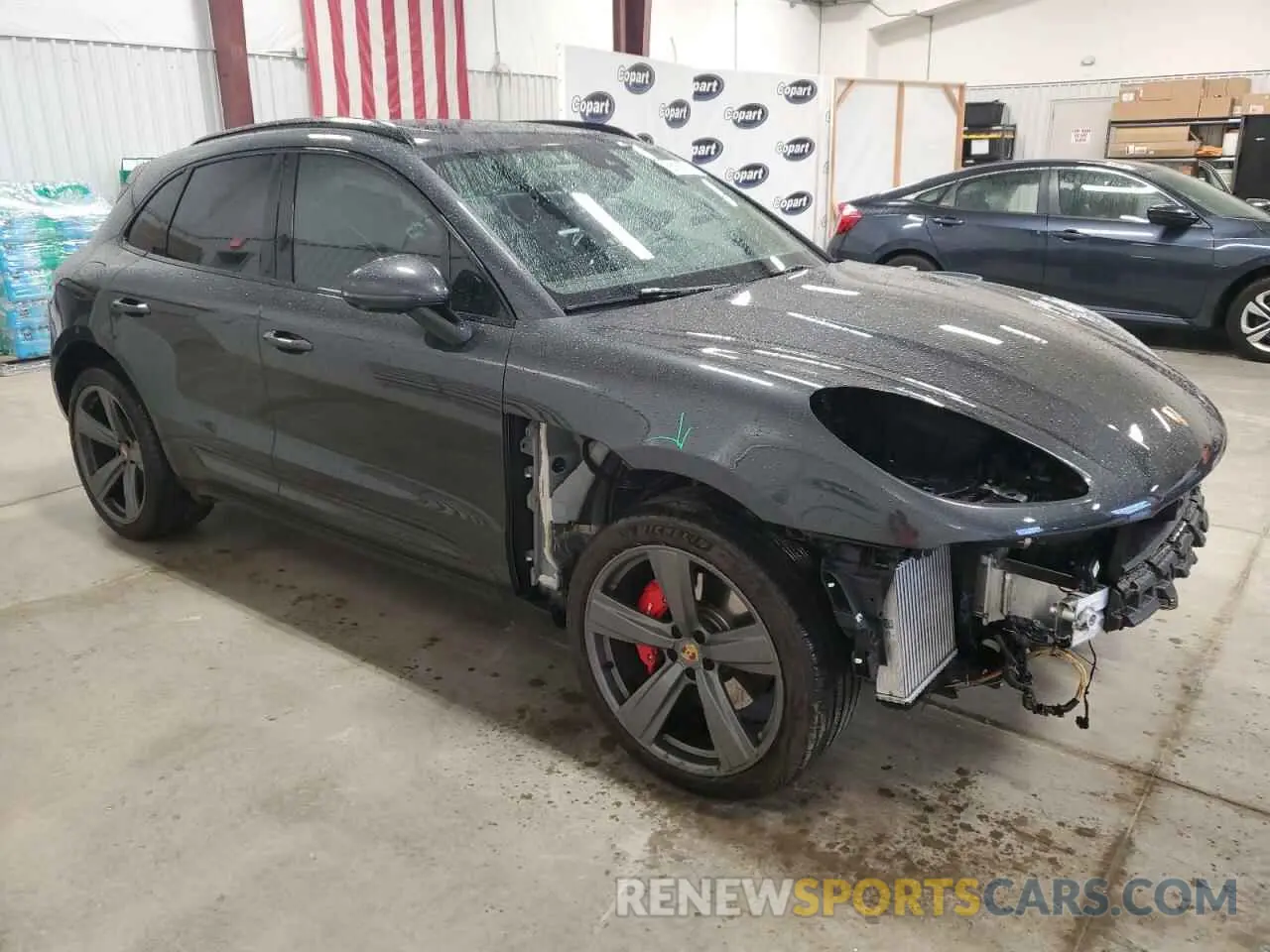 4 fotografías del automóvil dañado WP1AG2A58PLB41864 PORSCHE MACAN 2023